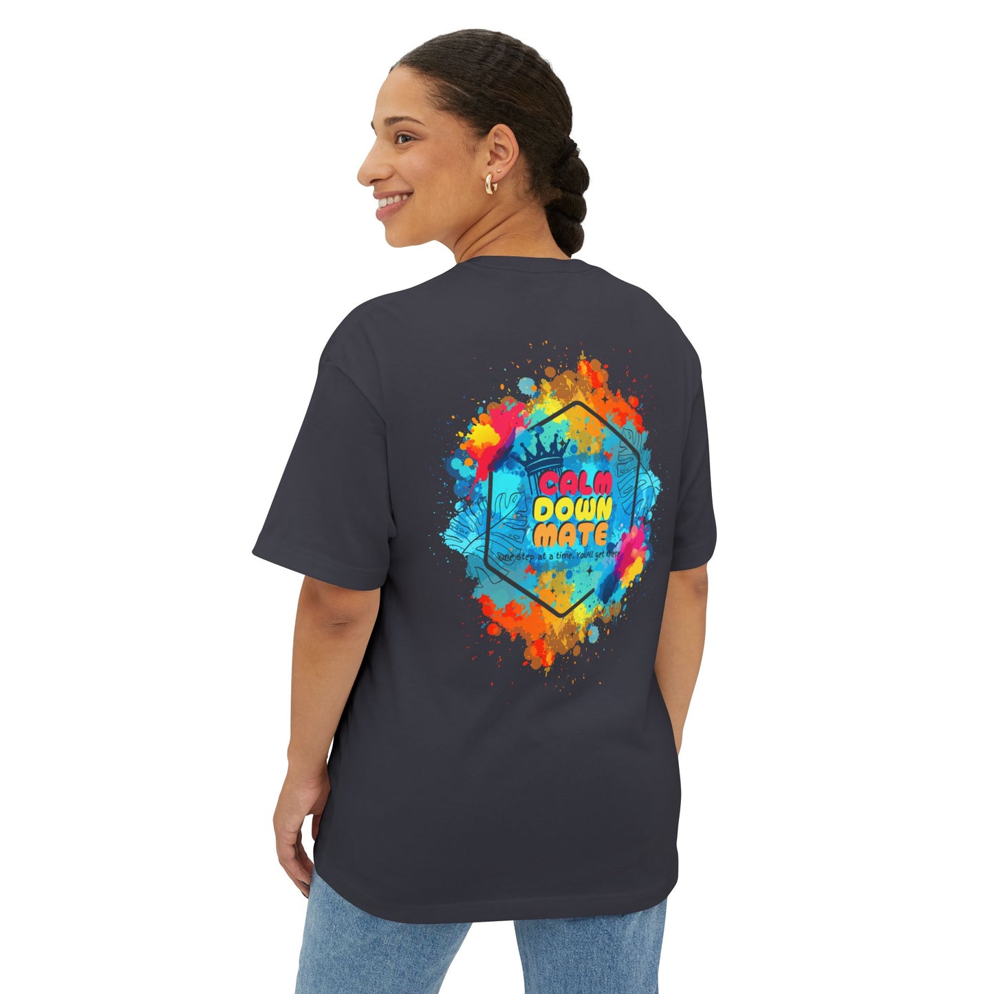 Vibrant Unisex Boxy Tee - Life in Full Color, Cool Summer Top, Relaxed Fit T-Shirt, Gift for Art Lovers, Casual Streetwear