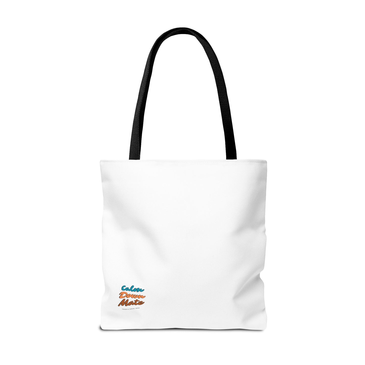 Floral Tote Bag - Positive Vibes, Eco-Friendly Shopping Bag, Everyday Use, Gift for Friends, Spring & Summer Accessory