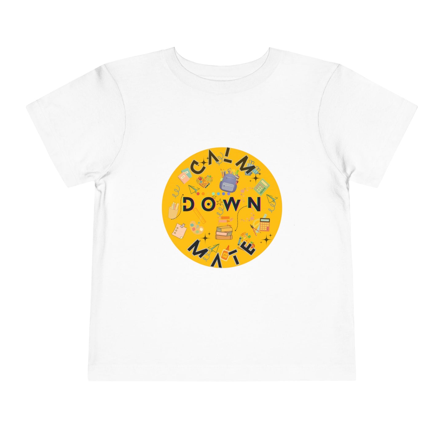 Playful Toddler Tee, Calm Down Mate Shirt, Bee Cool Kids T-Shirt, Fun Graphic Tee for Toddlers, Cute Gift for Kids
