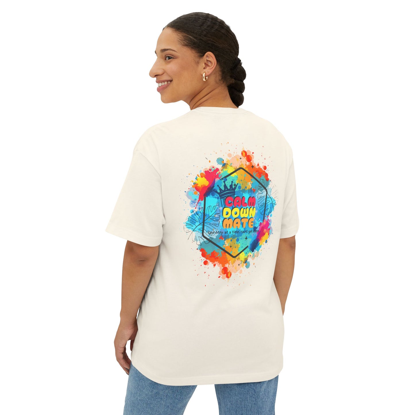 Vibrant Unisex Boxy Tee - Life in Full Color, Cool Summer Top, Relaxed Fit T-Shirt, Gift for Art Lovers, Casual Streetwear