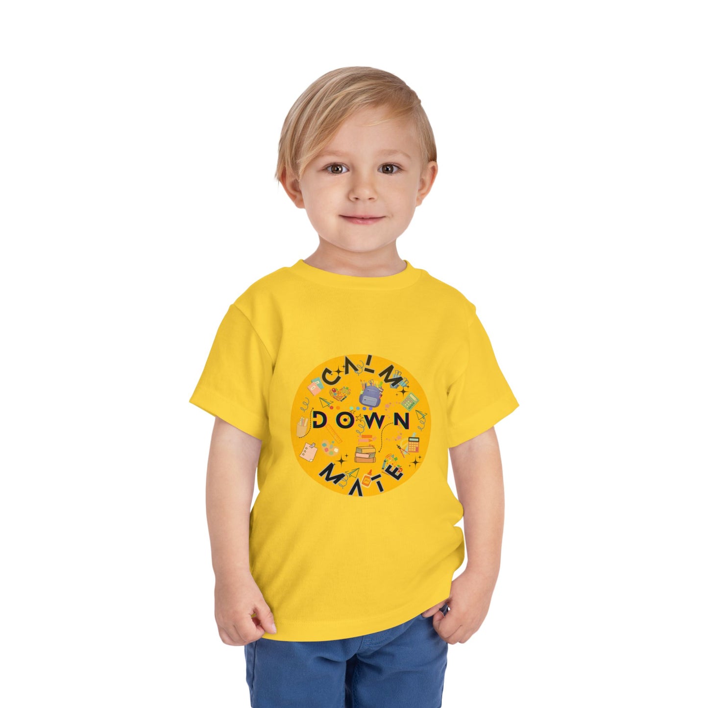 Playful Toddler Tee, Calm Down Mate Shirt, Bee Cool Kids T-Shirt, Fun Graphic Tee for Toddlers, Cute Gift for Kids