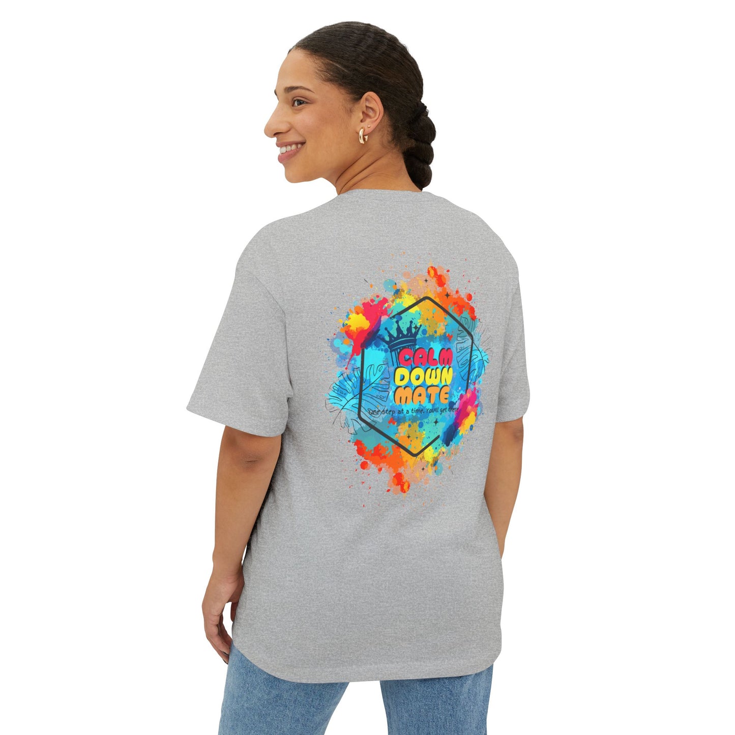 Vibrant Unisex Boxy Tee - Life in Full Color, Cool Summer Top, Relaxed Fit T-Shirt, Gift for Art Lovers, Casual Streetwear