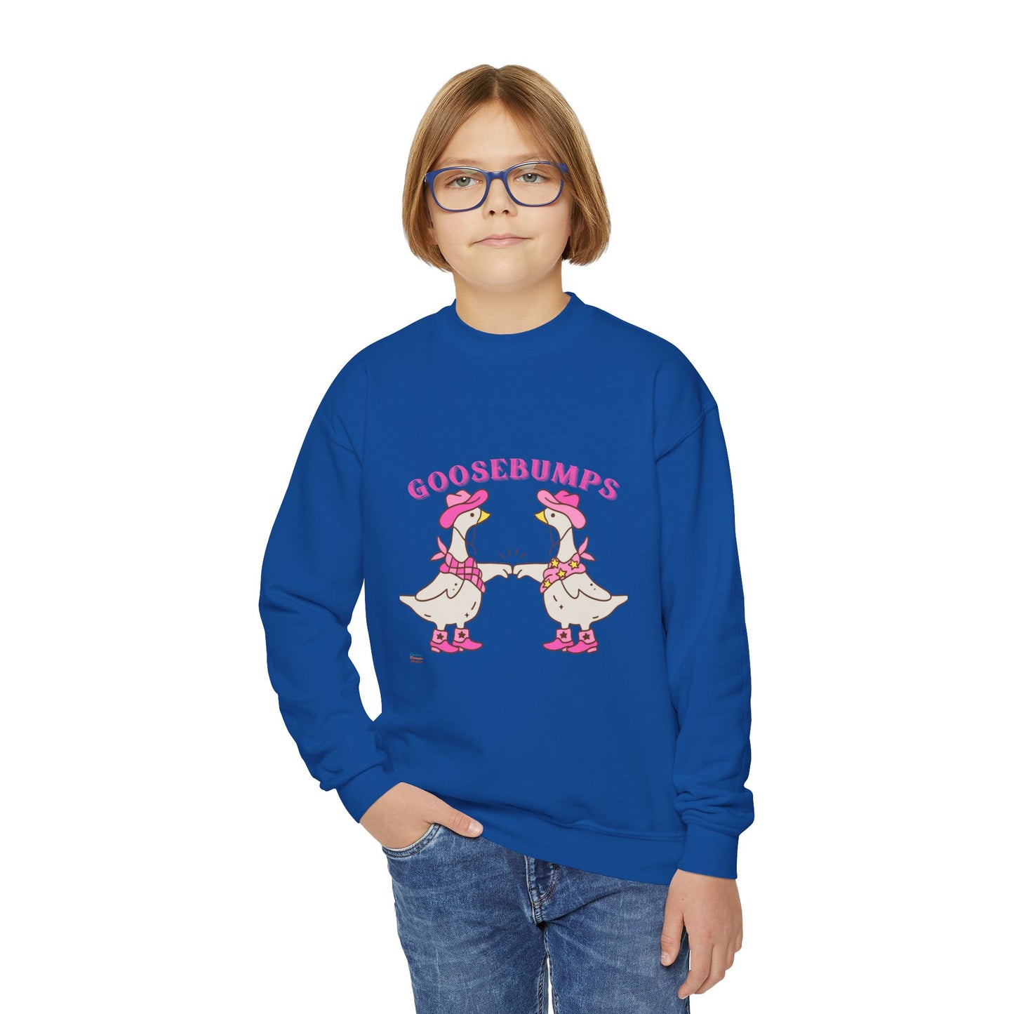 Goosebumps Youth Sweatshirt, Cute Animal Gift, Cozy Kids Apparel, Fun Birthday Present, Seasonal Wear