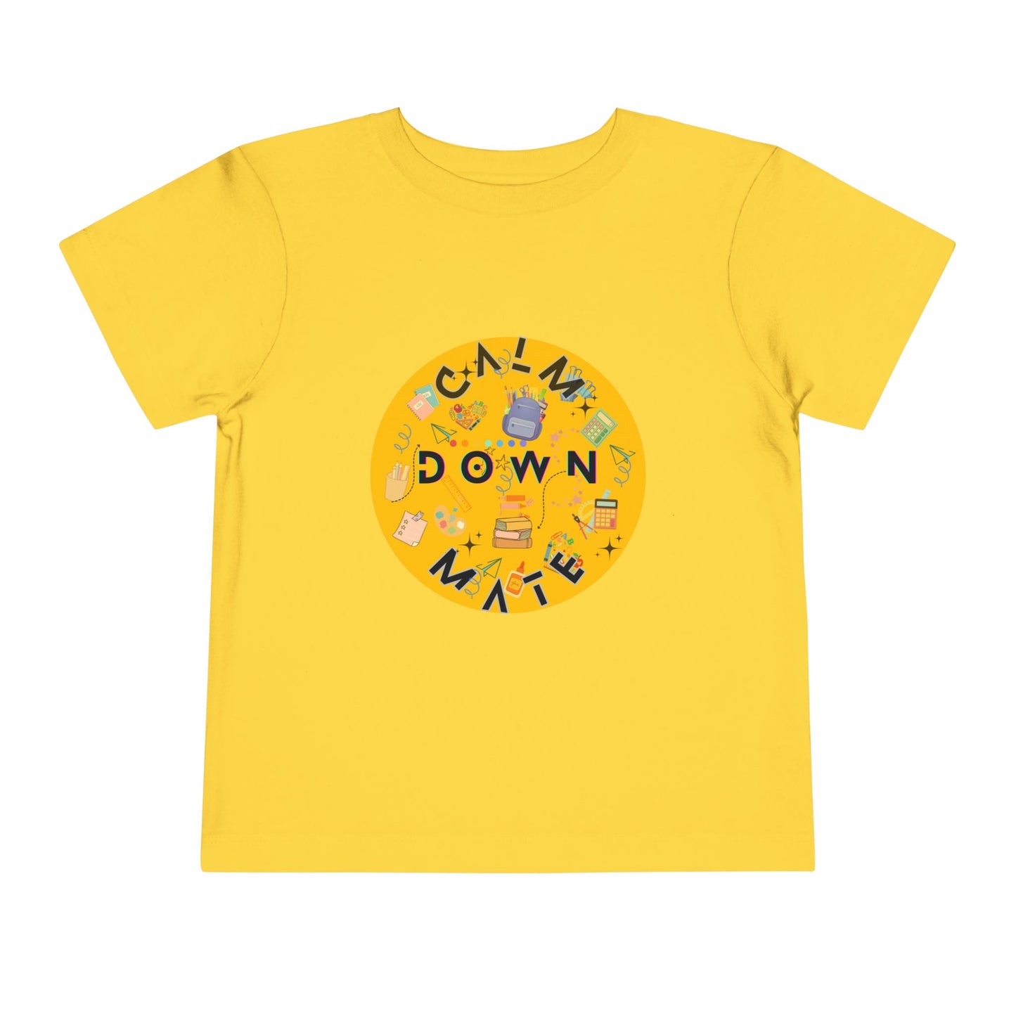 Playful Toddler Tee, Calm Down Mate Shirt, Bee Cool Kids T-Shirt, Fun Graphic Tee for Toddlers, Cute Gift for Kids