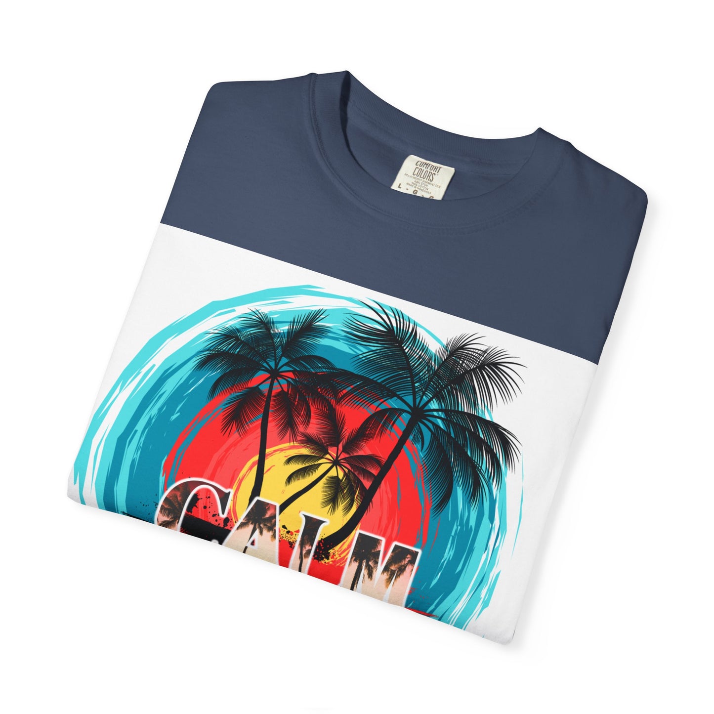 Calm Down Mate Unisex Garment-Dyed T-Shirt - Fun Graphic Tee for Relaxed Vibes