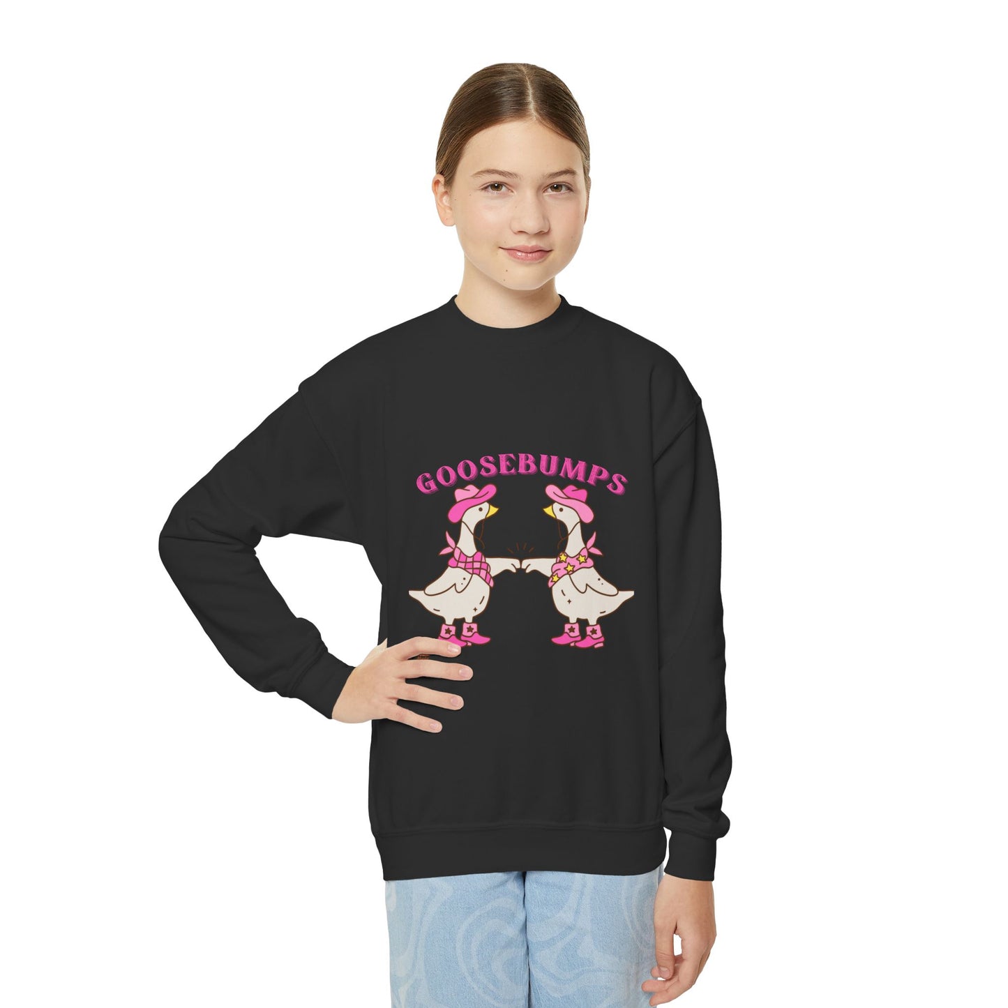Goosebumps Youth Sweatshirt, Cute Animal Gift, Cozy Kids Apparel, Fun Birthday Present, Seasonal Wear