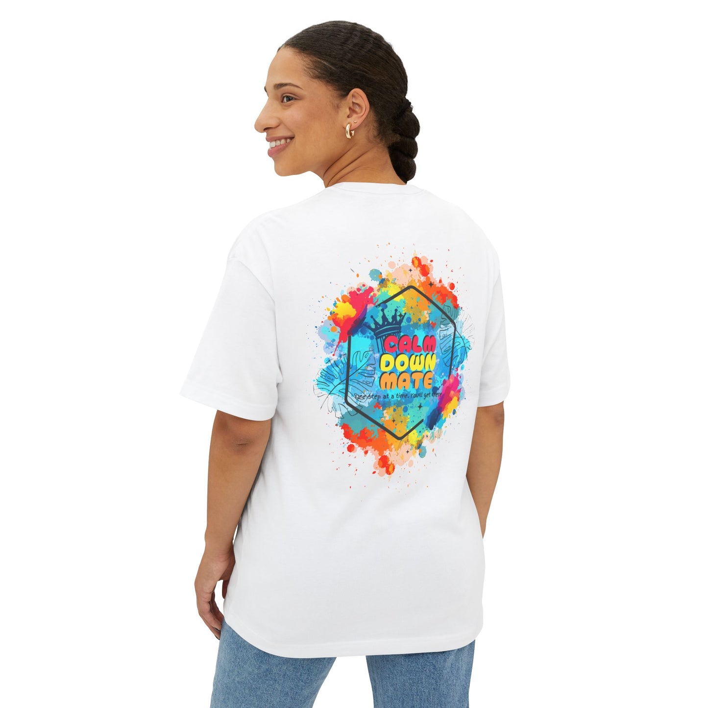 Vibrant Unisex Boxy Tee - Life in Full Color, Cool Summer Top, Relaxed Fit T-Shirt, Gift for Art Lovers, Casual Streetwear