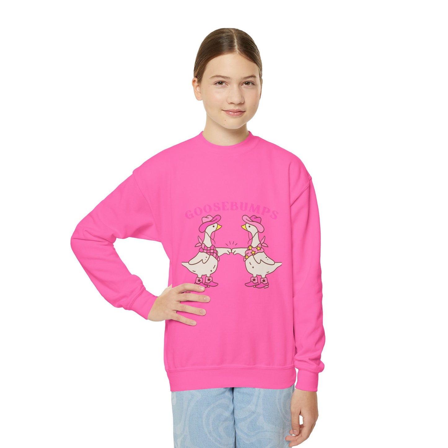 Goosebumps Youth Sweatshirt, Cute Animal Gift, Cozy Kids Apparel, Fun Birthday Present, Seasonal Wear