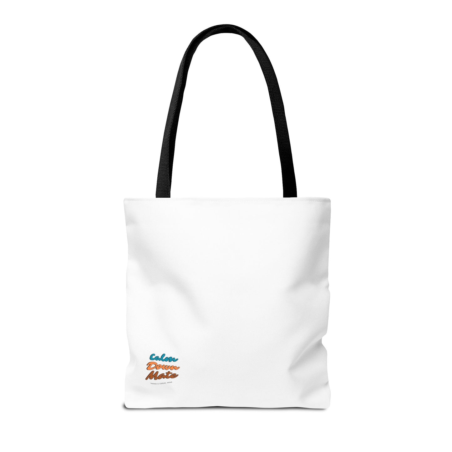 Floral Tote Bag - Positive Vibes, Eco-Friendly Shopping Bag, Everyday Use, Gift for Friends, Spring & Summer Accessory