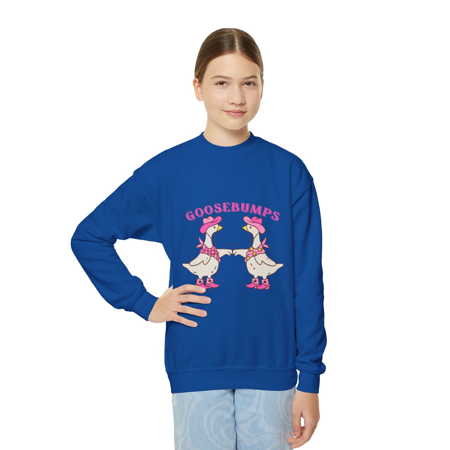 Goosebumps Youth Sweatshirt, Cute Animal Gift, Cozy Kids Apparel, Fun Birthday Present, Seasonal Wear