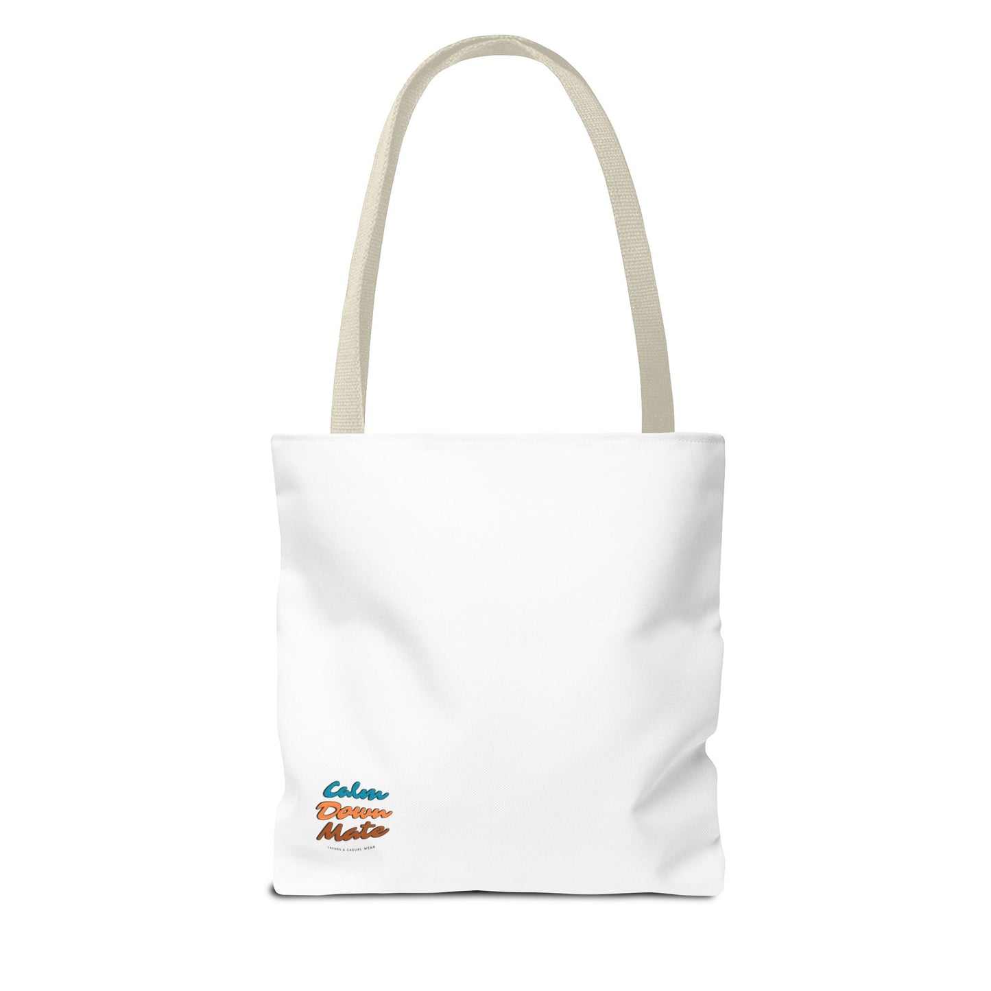 Floral Tote Bag - Positive Vibes, Eco-Friendly Shopping Bag, Everyday Use, Gift for Friends, Spring & Summer Accessory