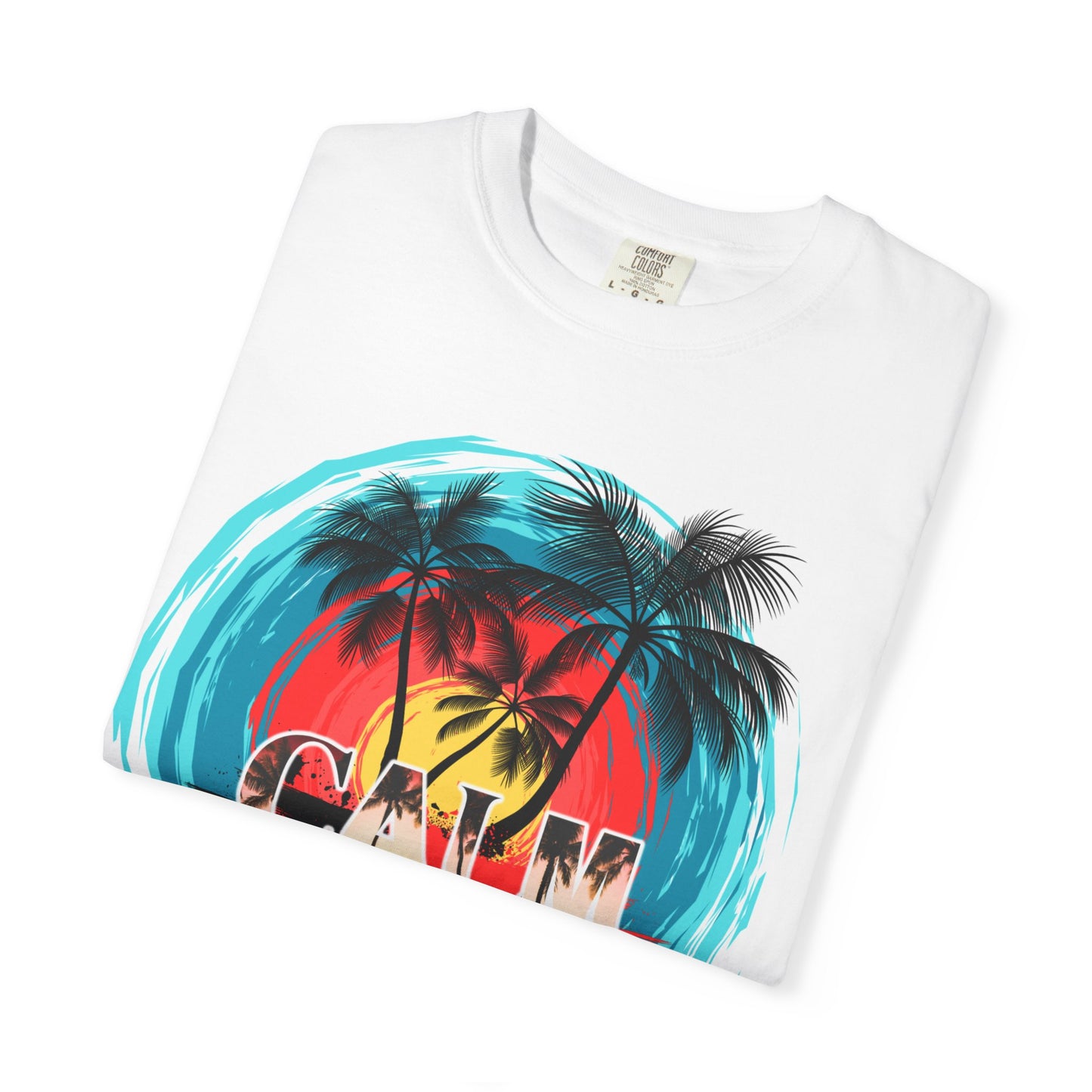 Calm Down Mate Unisex Garment-Dyed T-Shirt - Fun Graphic Tee for Relaxed Vibes