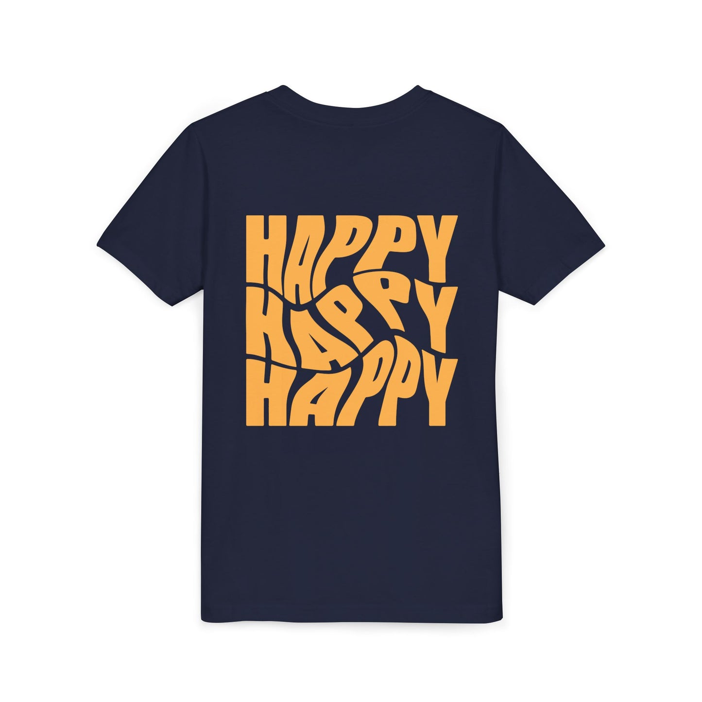 Inspirational Youth Short Sleeve Tee - "Believe in Yourself"(front) & "Happy"(back) Print