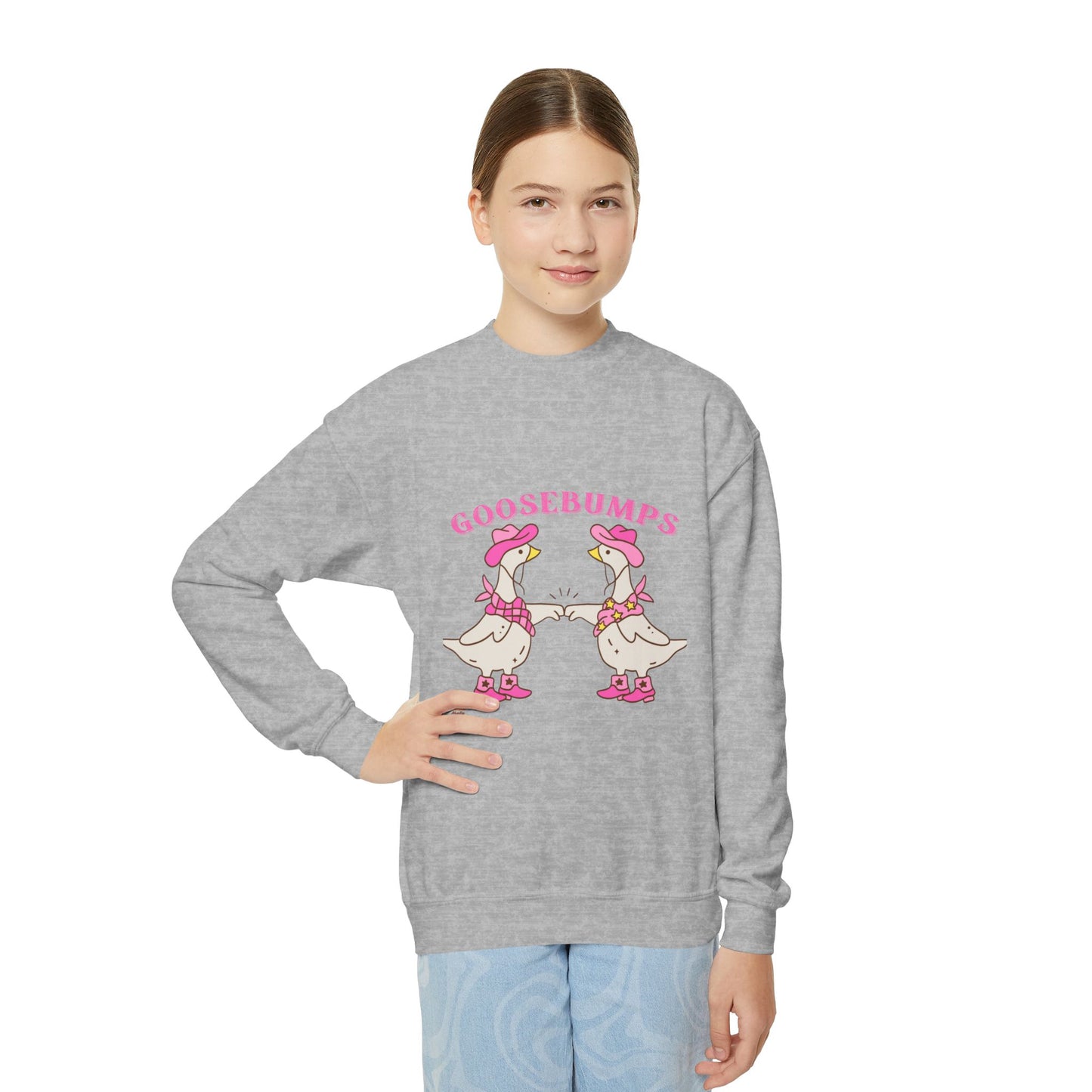Goosebumps Youth Sweatshirt, Cute Animal Gift, Cozy Kids Apparel, Fun Birthday Present, Seasonal Wear