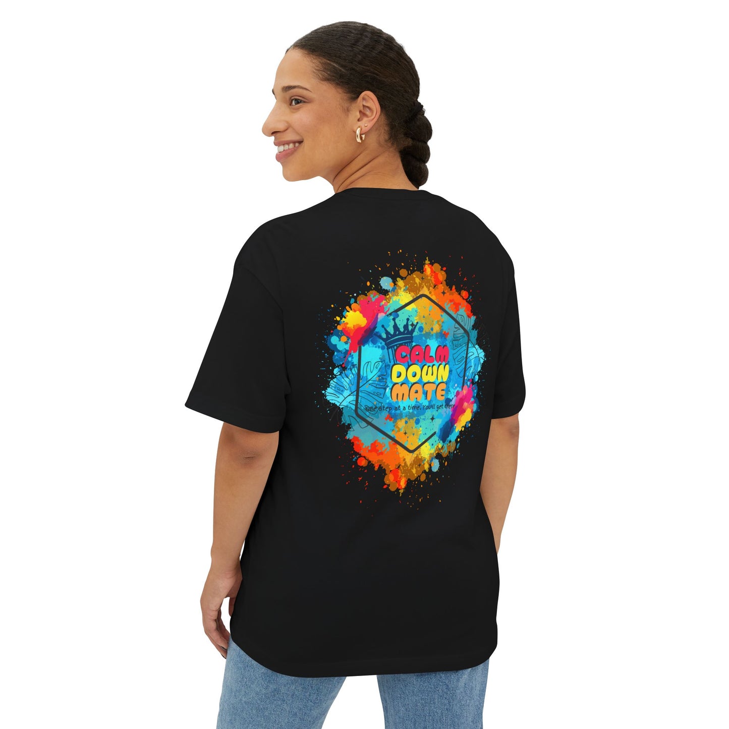 Vibrant Unisex Boxy Tee - Life in Full Color, Cool Summer Top, Relaxed Fit T-Shirt, Gift for Art Lovers, Casual Streetwear