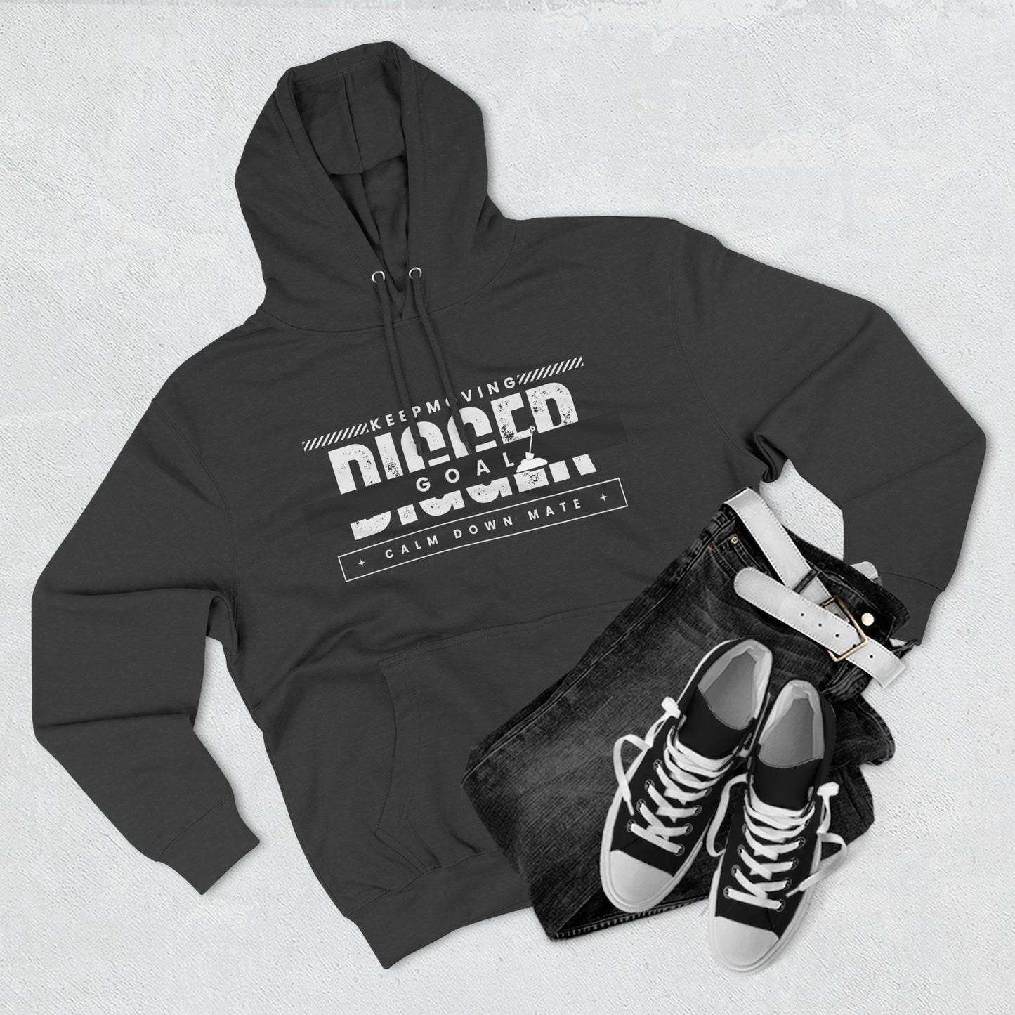 Motivational Fleece Hoodie - Perfect for Achieving Goals and Embracing Challenges, Fitness, Gift for Athletes, Cozy Sweatshirt, Unisex [...]