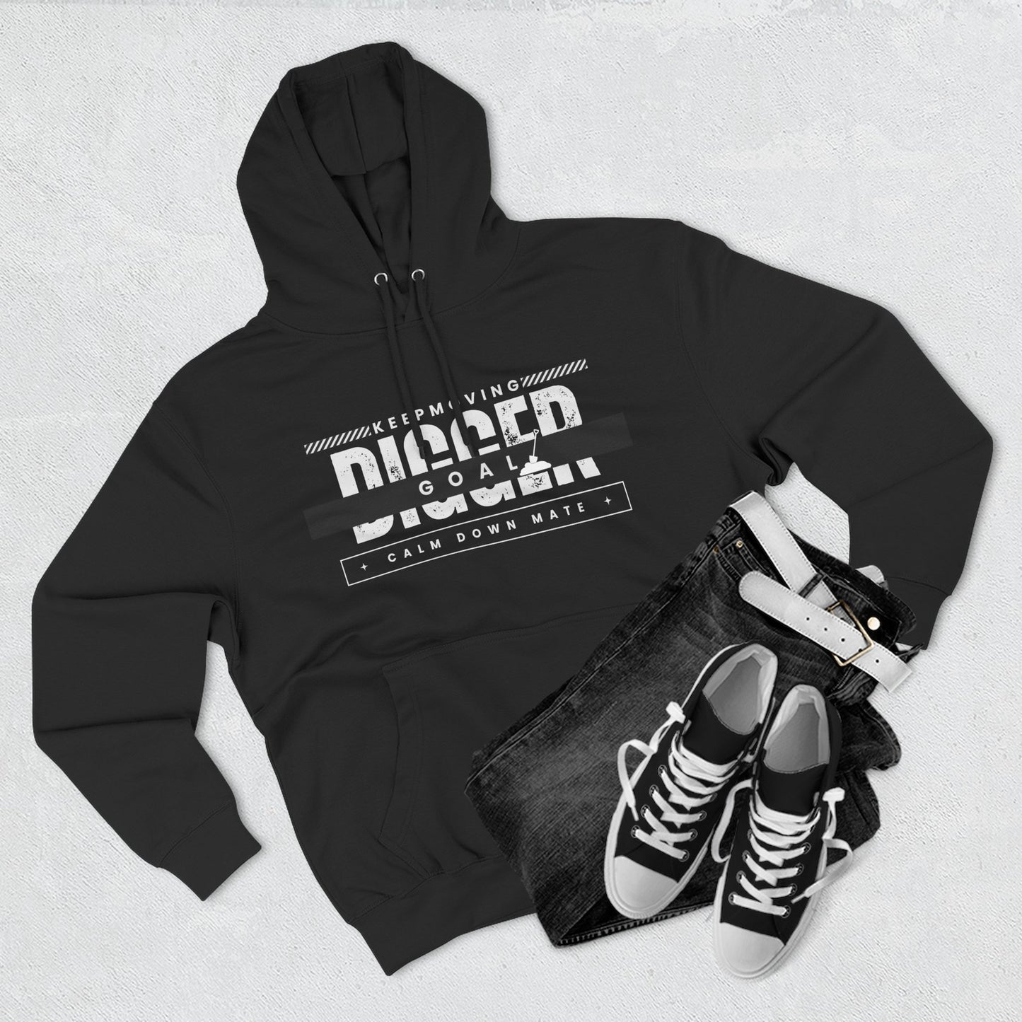 Motivational Fleece Hoodie - Perfect for Achieving Goals and Embracing Challenges, Fitness, Gift for Athletes, Cozy Sweatshirt, Unisex [...]