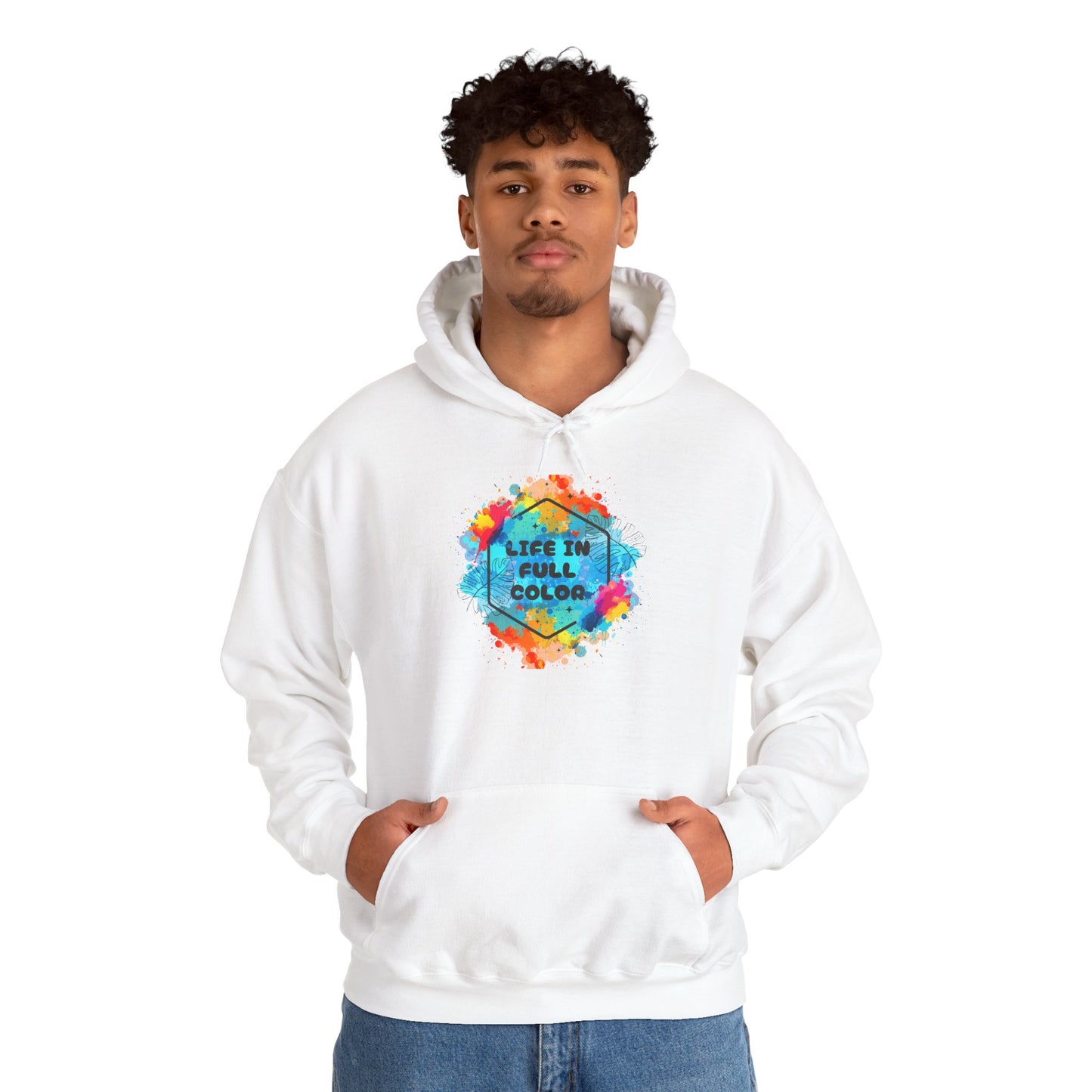 Colorful Inspirational Hoodie for Self-Expression, Unisex Pullover Sweatshirt, Positive Vibes Apparel, Gifts for Her/Him, Cozy Fashion [...]