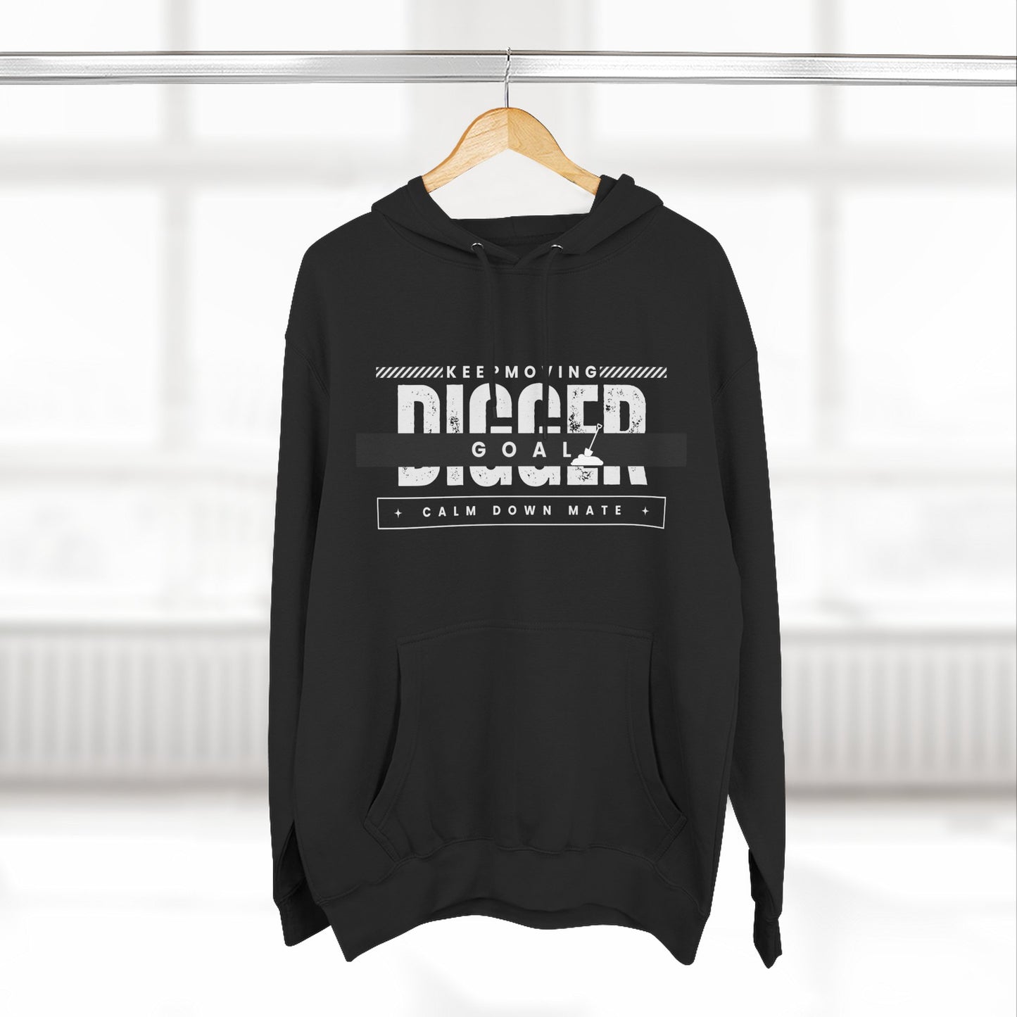 Motivational Fleece Hoodie - Perfect for Achieving Goals and Embracing Challenges, Fitness, Gift for Athletes, Cozy Sweatshirt, Unisex [...]