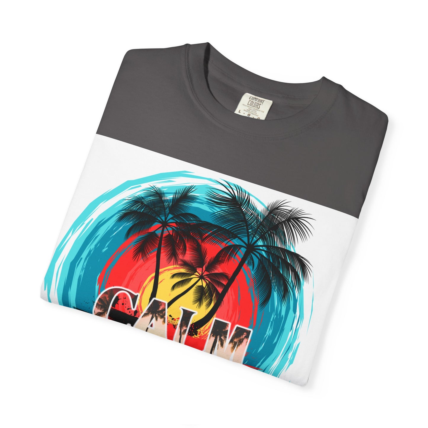 Calm Down Mate Unisex Garment-Dyed T-Shirt - Fun Graphic Tee for Relaxed Vibes
