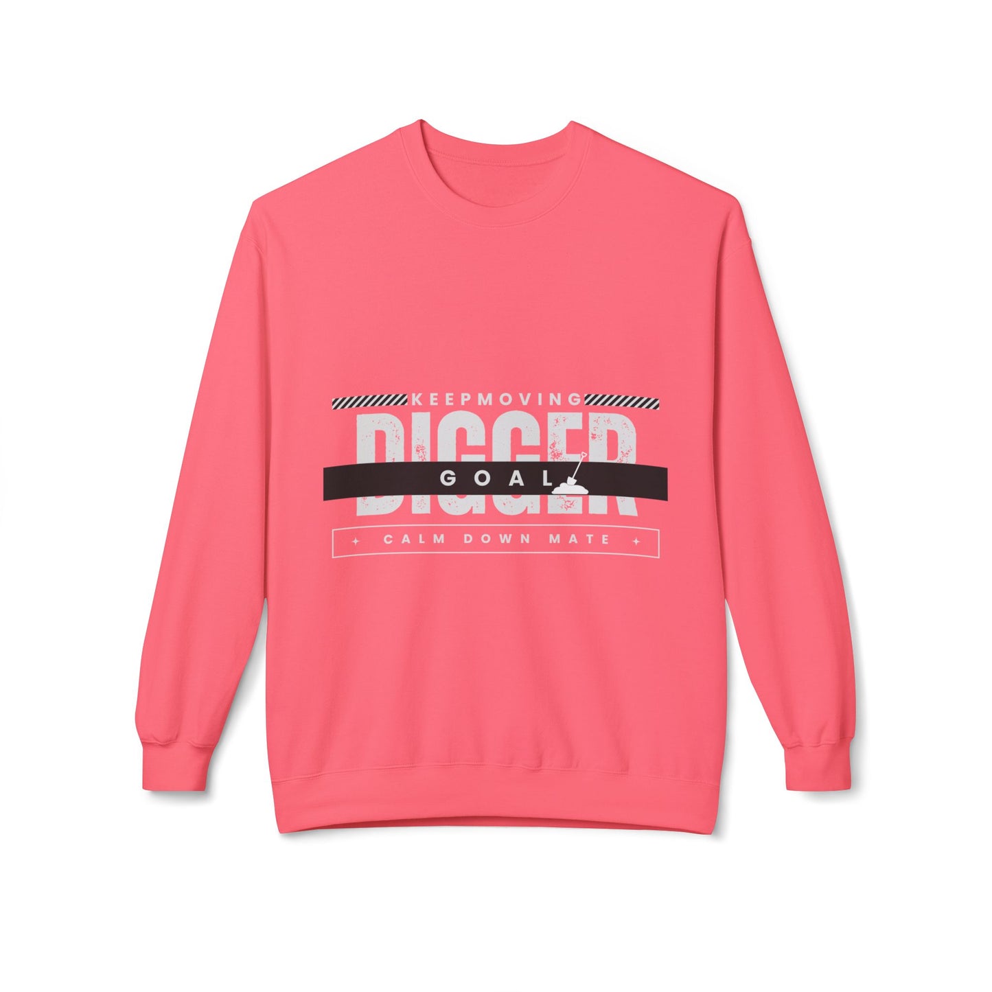 Motivational Crewneck Sweatshirt with Catchy Phrases - Perfect for Gifting, Fitness, Relaxation, Casual Wear, Everyday Comfort