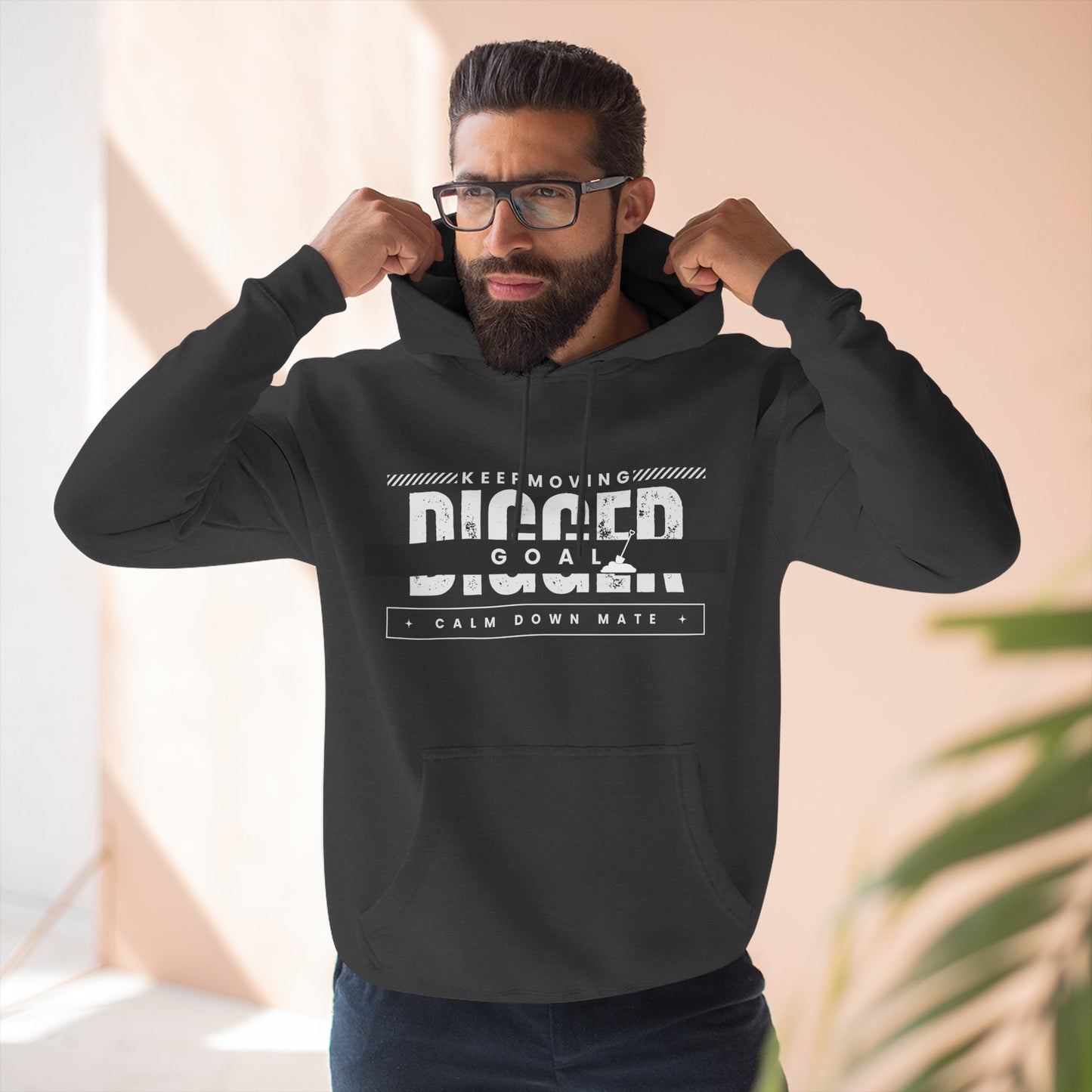 Motivational Fleece Hoodie - Perfect for Achieving Goals and Embracing Challenges, Fitness, Gift for Athletes, Cozy Sweatshirt, Unisex [...]