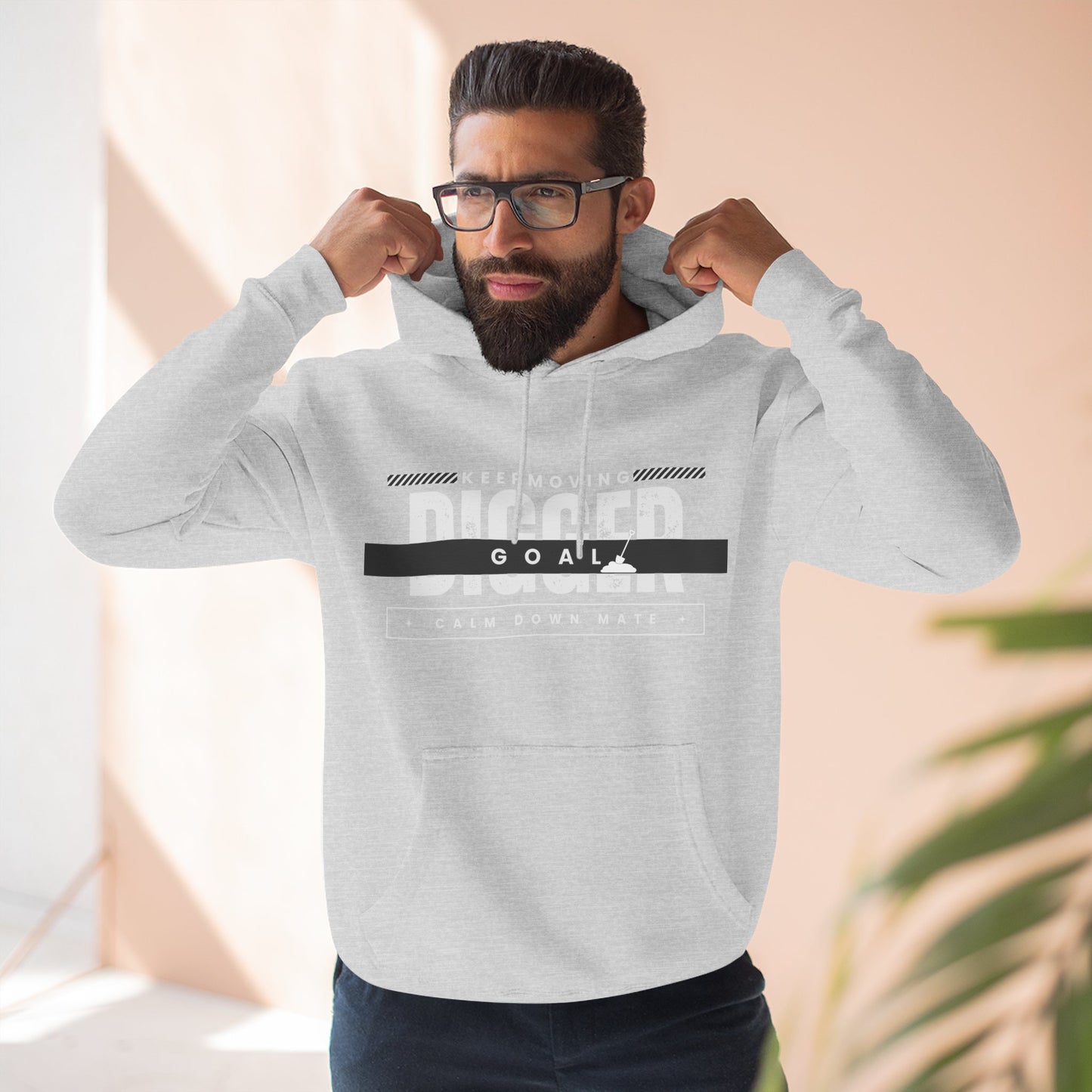 Motivational Fleece Hoodie - Perfect for Achieving Goals and Embracing Challenges, Fitness, Gift for Athletes, Cozy Sweatshirt, Unisex [...]