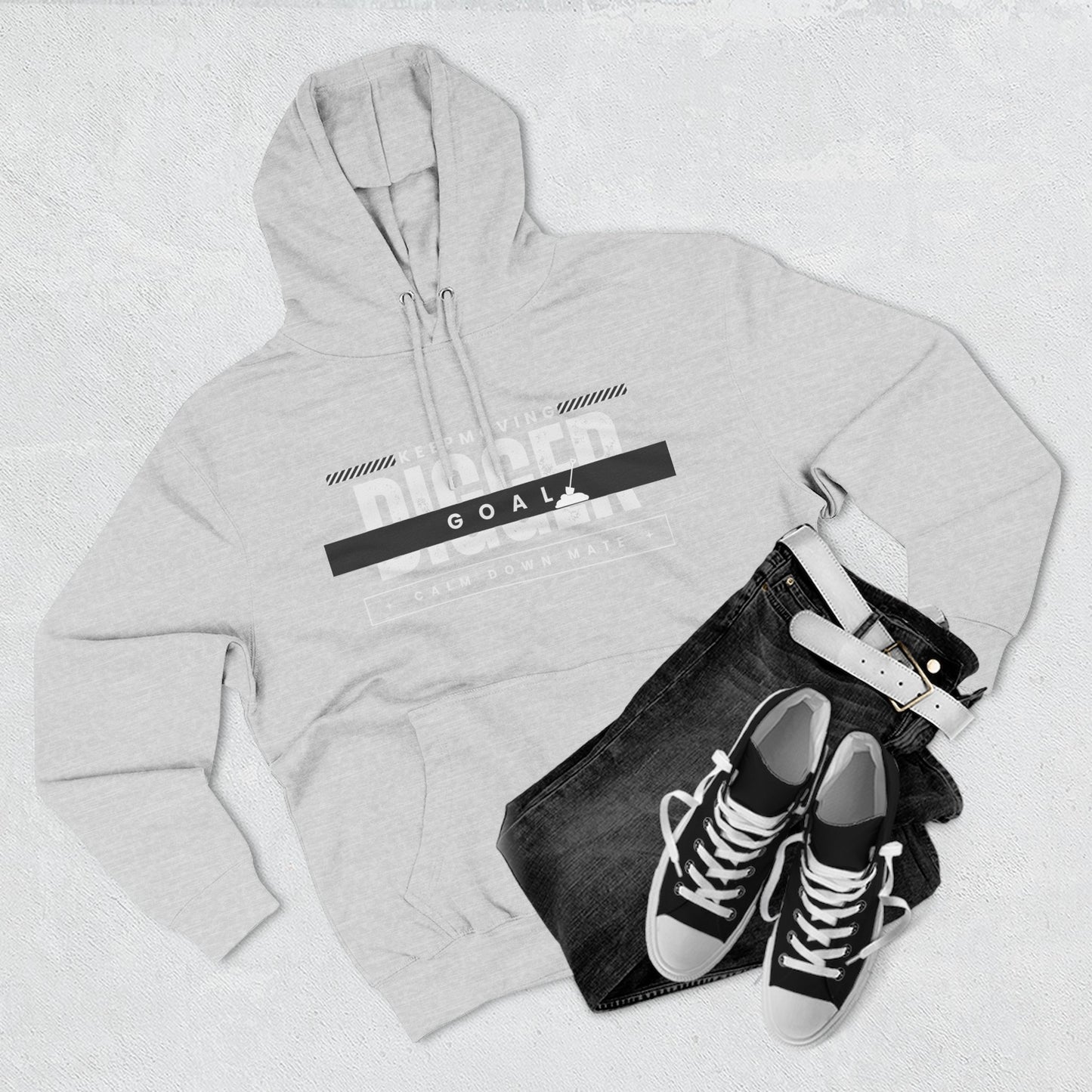 Motivational Fleece Hoodie - Perfect for Achieving Goals and Embracing Challenges, Fitness, Gift for Athletes, Cozy Sweatshirt, Unisex [...]