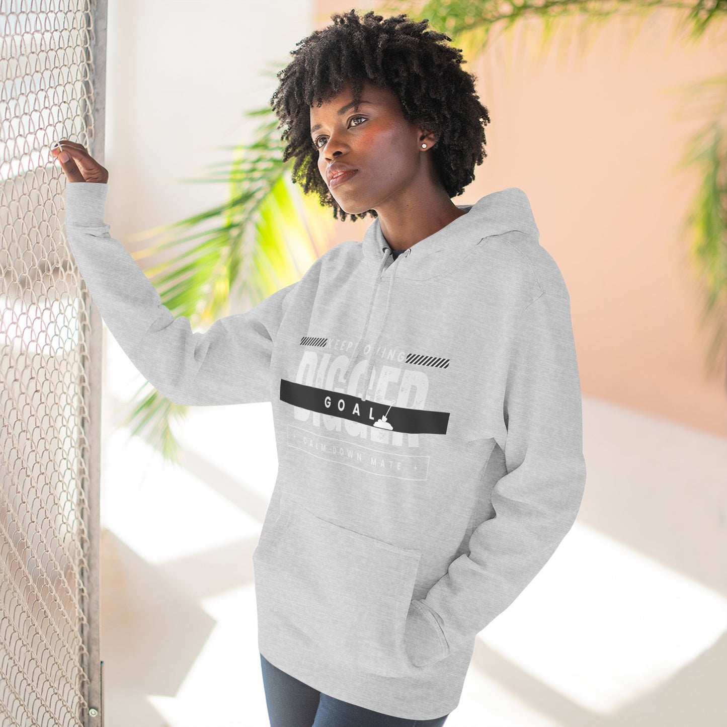 Motivational Fleece Hoodie - Perfect for Achieving Goals and Embracing Challenges, Fitness, Gift for Athletes, Cozy Sweatshirt, Unisex [...]