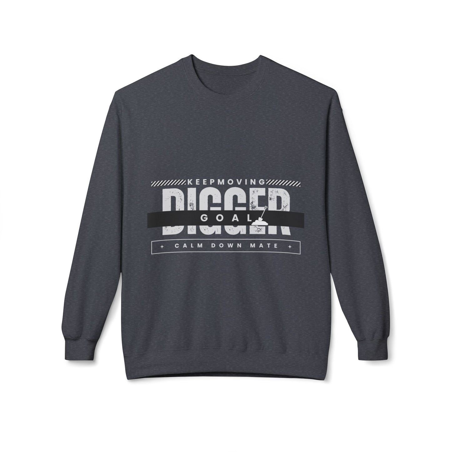 Motivational Crewneck Sweatshirt with Catchy Phrases - Perfect for Gifting, Fitness, Relaxation, Casual Wear, Everyday Comfort